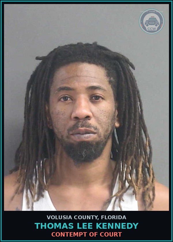 Booking mugshot of THOMAS LEE KENNEDY in Volusia County