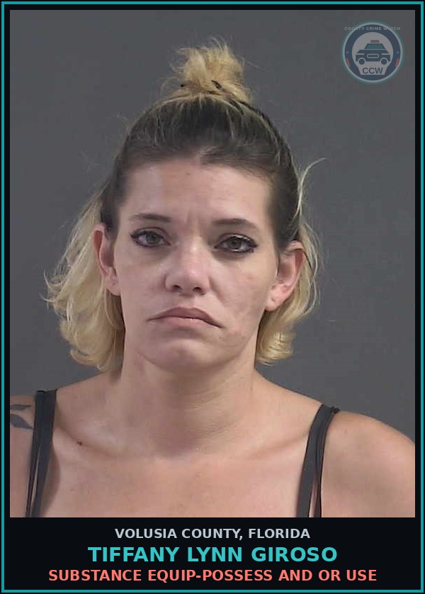 Booking mugshot of TIFFANY LYNN GIROSO in Volusia County