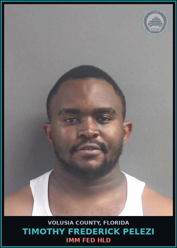 Booking mugshot of TIMOTHY FREDERICK PELEZI in Volusia County