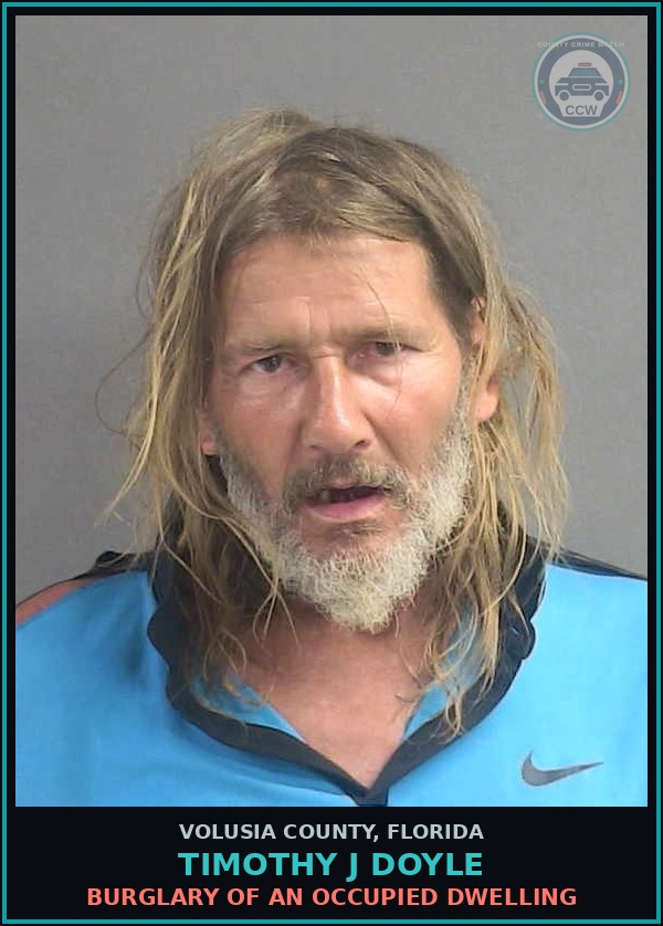 Booking mugshot of TIMOTHY J DOYLE in Volusia County