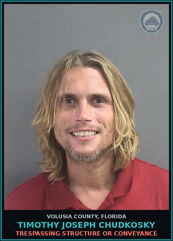 Booking mugshot of TIMOTHY JOSEPH CHUDKOSKY in Volusia County