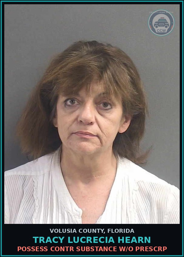 Booking mugshot of TRACY LUCRECIA HEARN in Volusia County