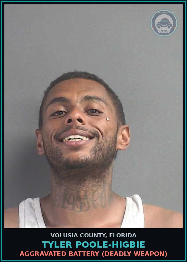 Booking mugshot of TYLER POOLE-HIGBIE in Volusia County
