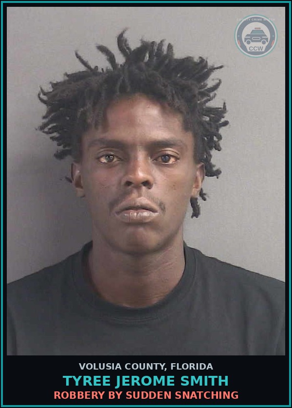 Booking mugshot of TYREE JEROME SMITH in Volusia County