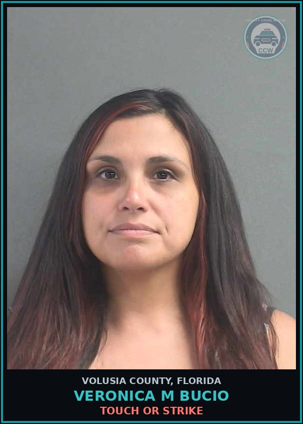 Booking mugshot of VERONICA M BUCIO in Volusia County