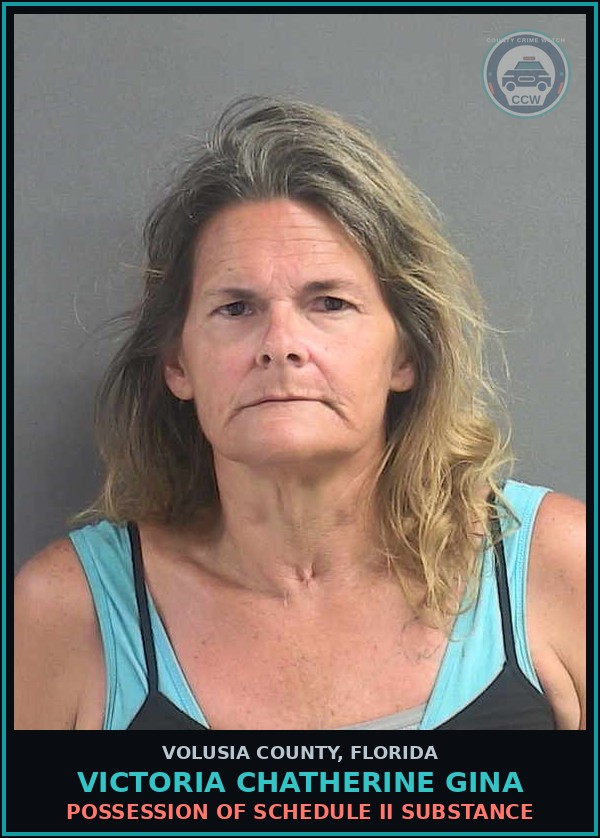Booking mugshot of VICTORIA CHATHERINE GINA in Volusia County