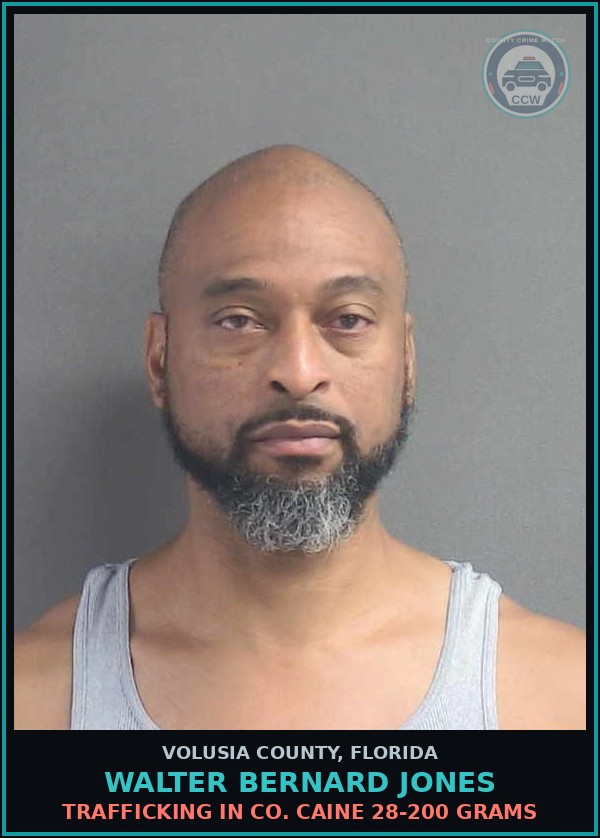 Booking mugshot of WALTER BERNARD JONES in Volusia County