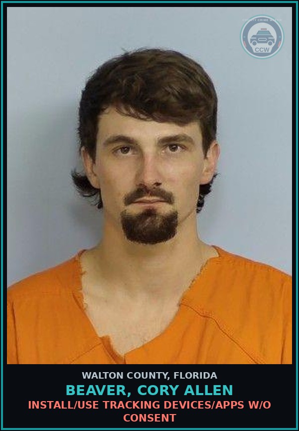Booking mugshot of BEAVER, CORY ALLEN in Walton County