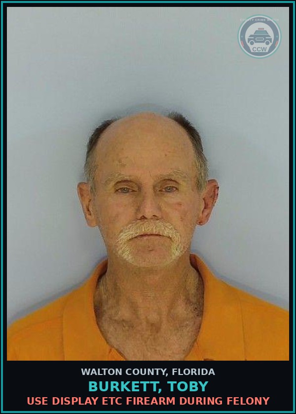 Booking mugshot of Burkett, Toby in Walton County
