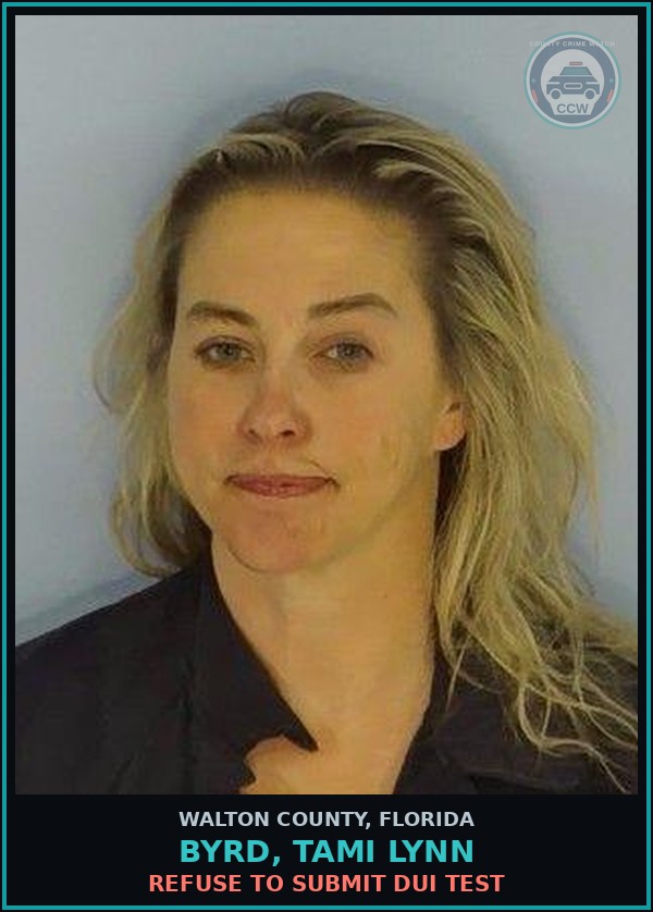 Booking mugshot of BYRD, TAMI LYNN in Walton County