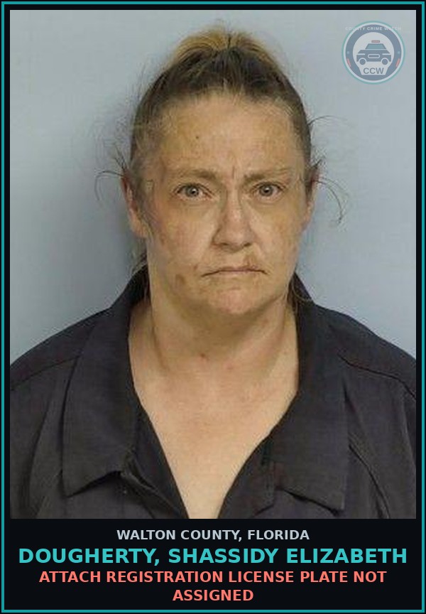 Booking mugshot of DOUGHERTY, SHASSIDY ELIZABETH in Walton County