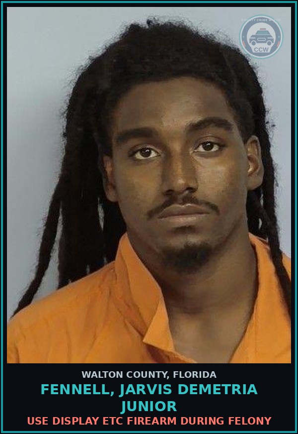 Booking mugshot of FENNELL, JARVIS DEMETRIA Junior in Walton County