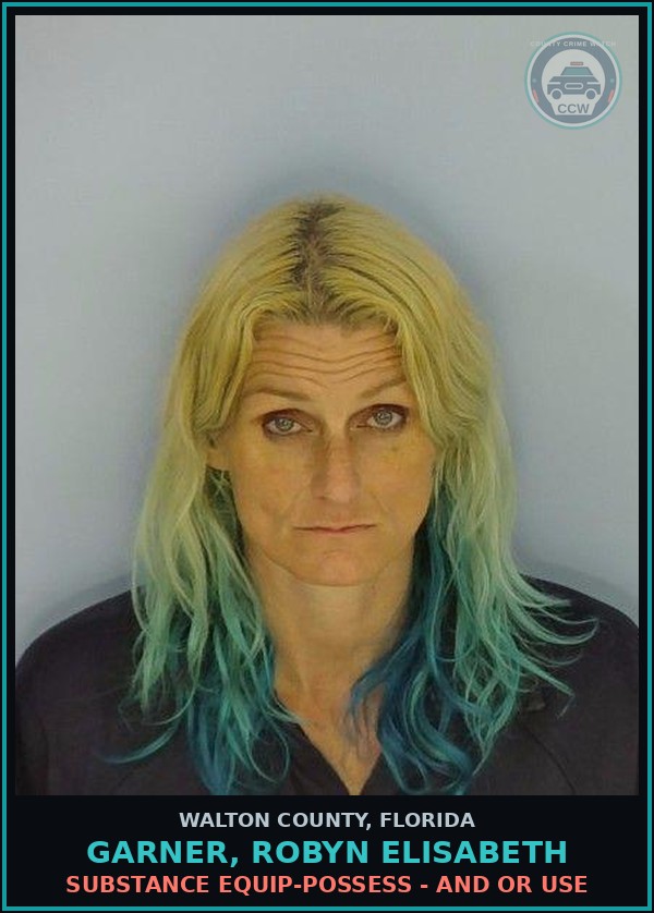 Booking mugshot of GARNER, ROBYN ELISABETH in Walton County