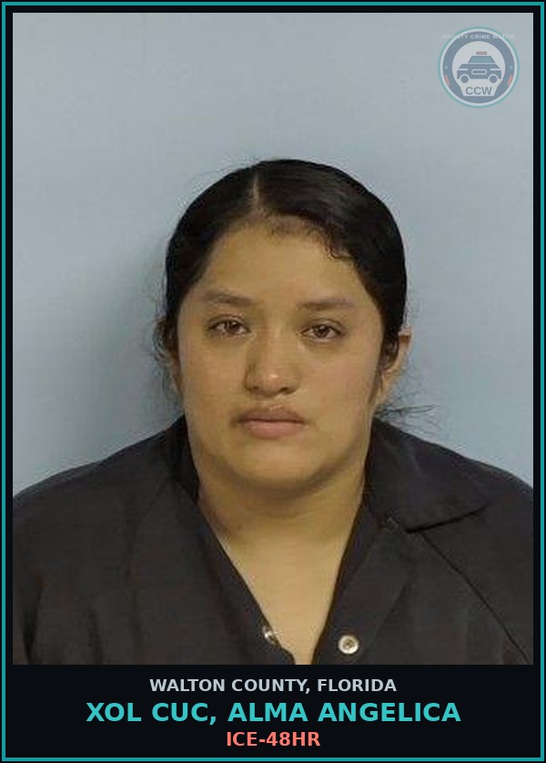 Booking mugshot of XOL CUC, ALMA ANGELICA in Walton County