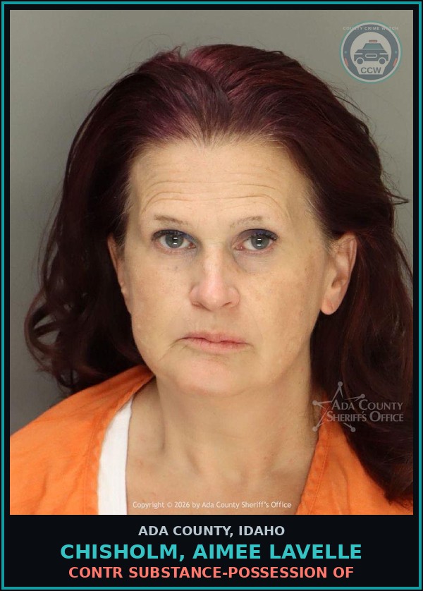 Booking mugshot of Chisholm, Aimee Lavelle in Ada County
