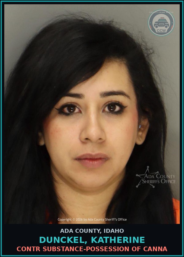 Booking mugshot of Dunckel, Katherine in Ada County