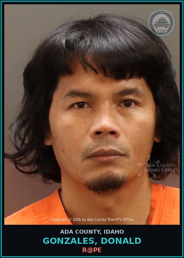 Booking mugshot of Gonzales, Donald in Ada County