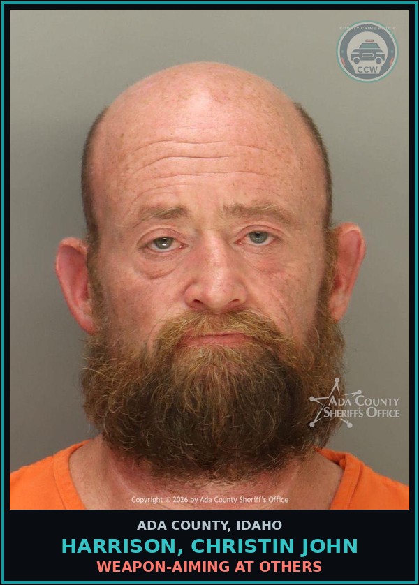 Booking mugshot of Harrison, Christin John in Ada County