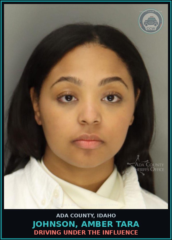 Booking mugshot of Johnson, Amber Tara in Ada County