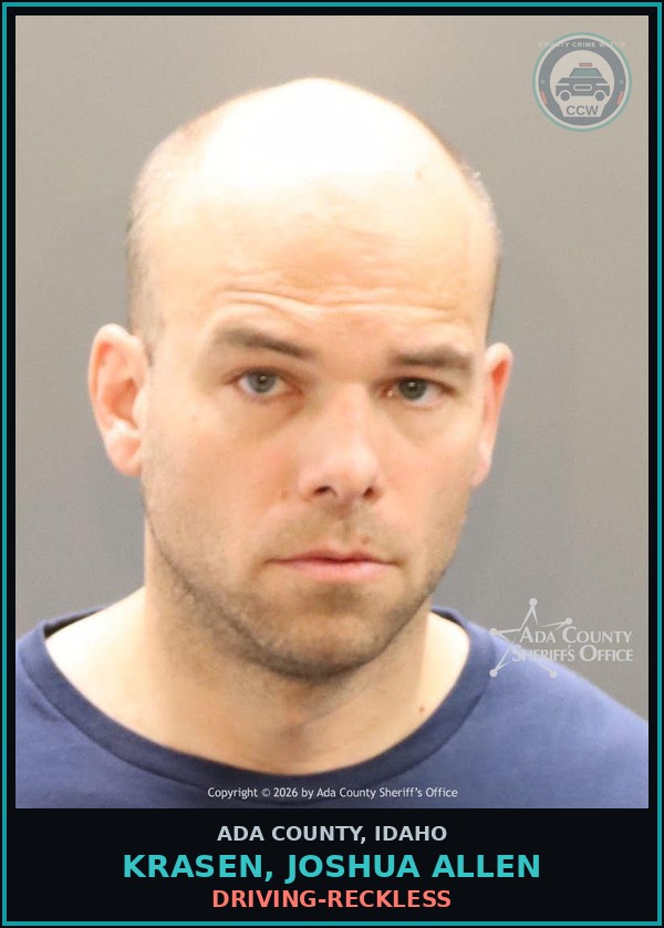 Booking mugshot of Krasen, Joshua Allen in Ada County