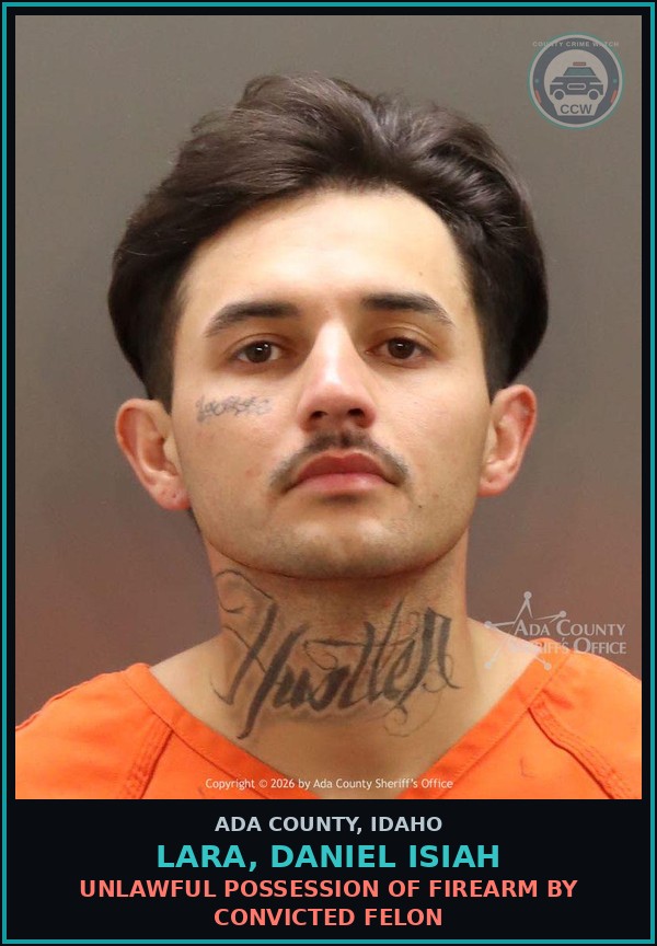 Booking mugshot of Lara, Daniel Isiah in Ada County