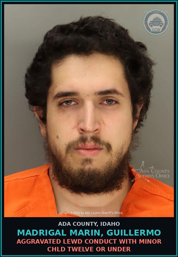 Booking mugshot of Madrigal marin, Guillermo in Ada County