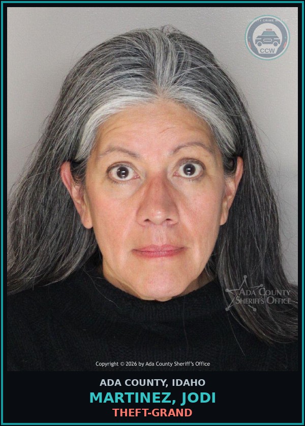 Booking mugshot of Martinez, Jodi in Ada County