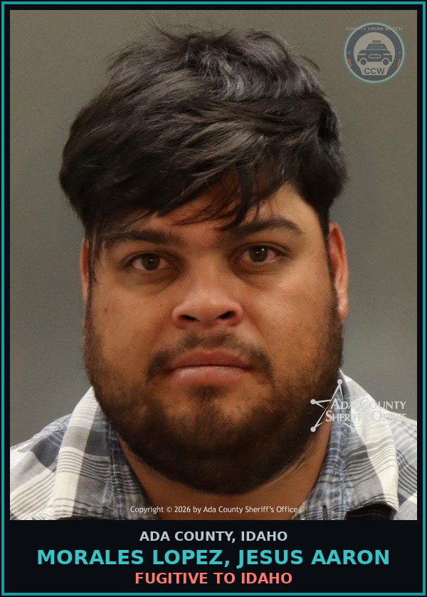 Booking mugshot of Morales lopez, Jesus Aaron in Ada County