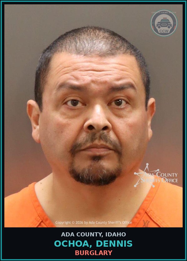 Booking mugshot of Ochoa, Dennis in Ada County