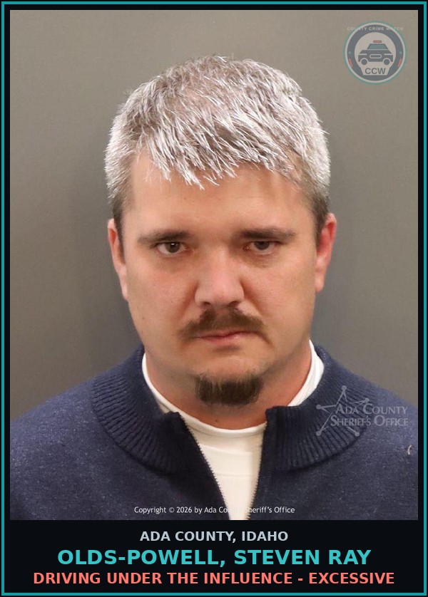 Booking mugshot of Olds-Powell, Steven Ray in Ada County