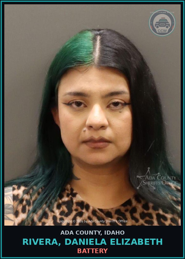 Booking mugshot of Rivera, Daniela Elizabeth in Ada County