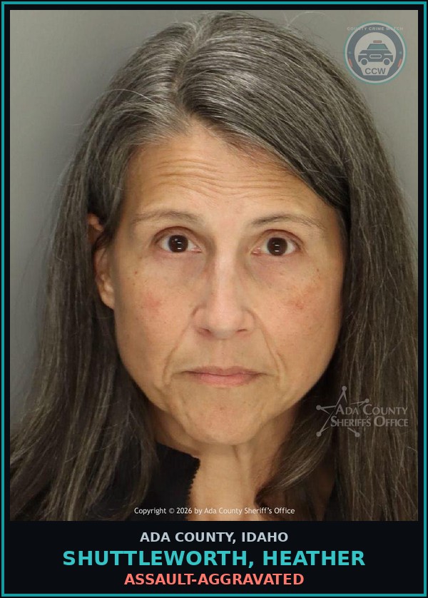 Booking mugshot of Shuttleworth, Heather in Ada County