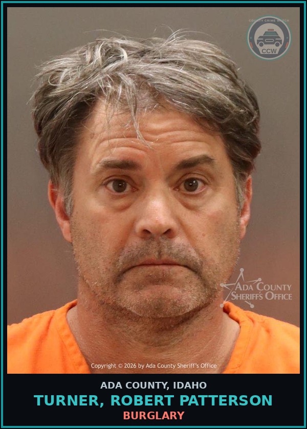 Booking mugshot of Turner, Robert Patterson in Ada County