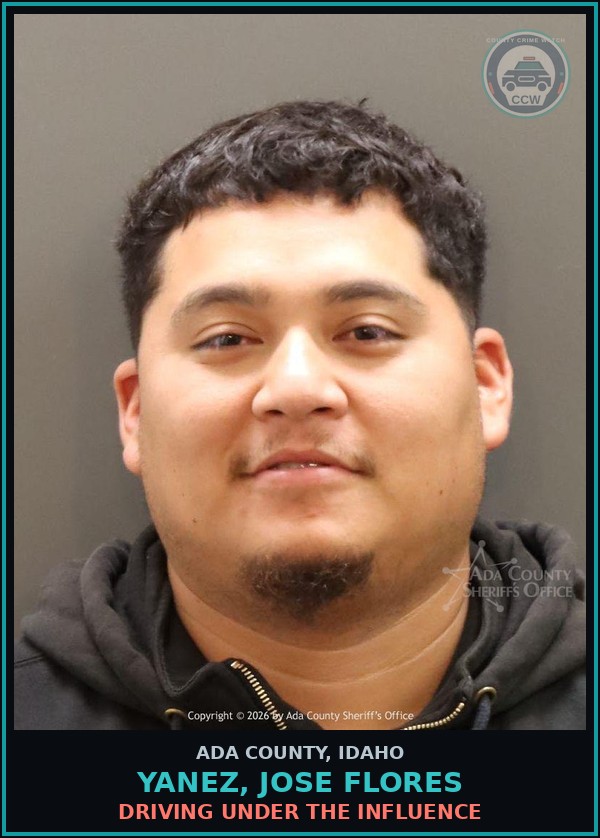 Booking mugshot of Yanez, Jose Flores in Ada County