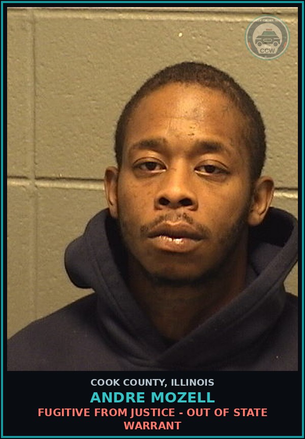 Booking mugshot of Andre Mozell in Cook County