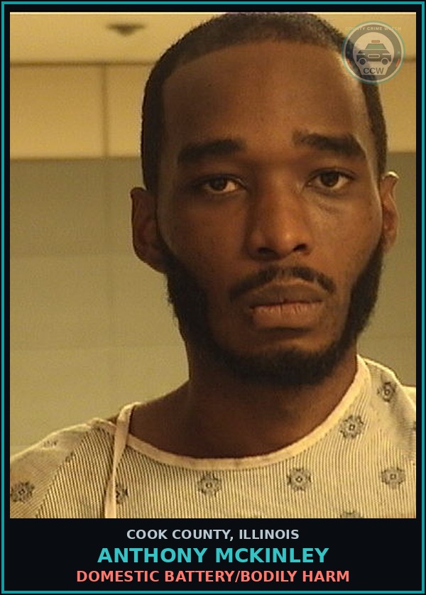 Booking mugshot of Anthony McKinley in Cook County