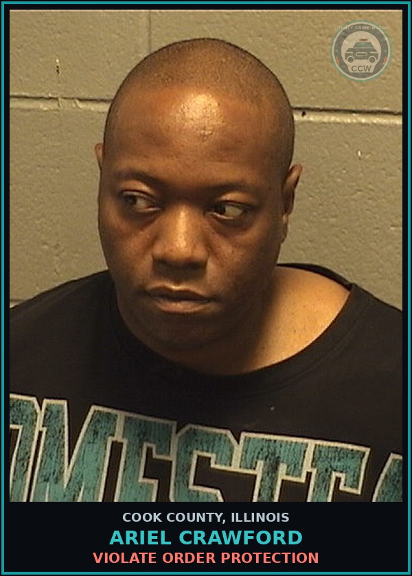 Booking mugshot of ARIEL CRAWFORD in Cook County