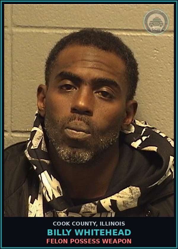 Booking mugshot of Billy Whitehead in Cook County
