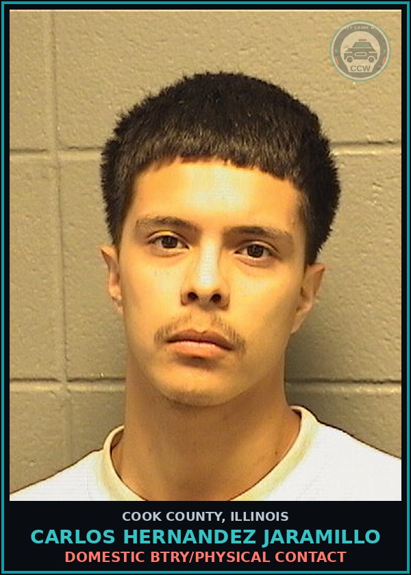 Booking mugshot of CARLOS HERNANDEZ JARAMILLO in Cook County