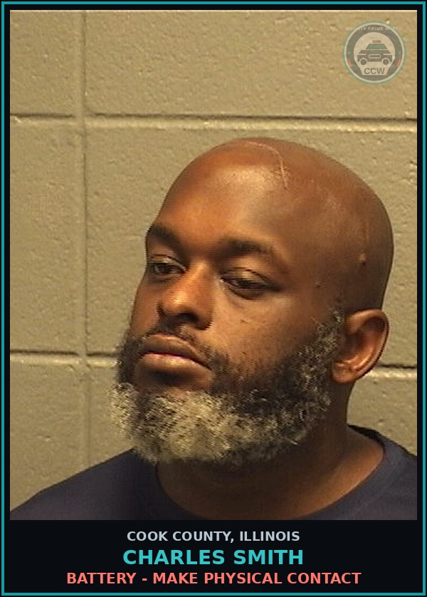 Booking mugshot of Charles Smith in Cook County