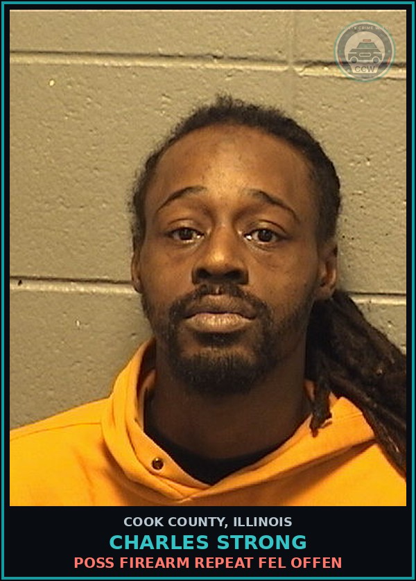 Booking mugshot of Charles Strong in Cook County