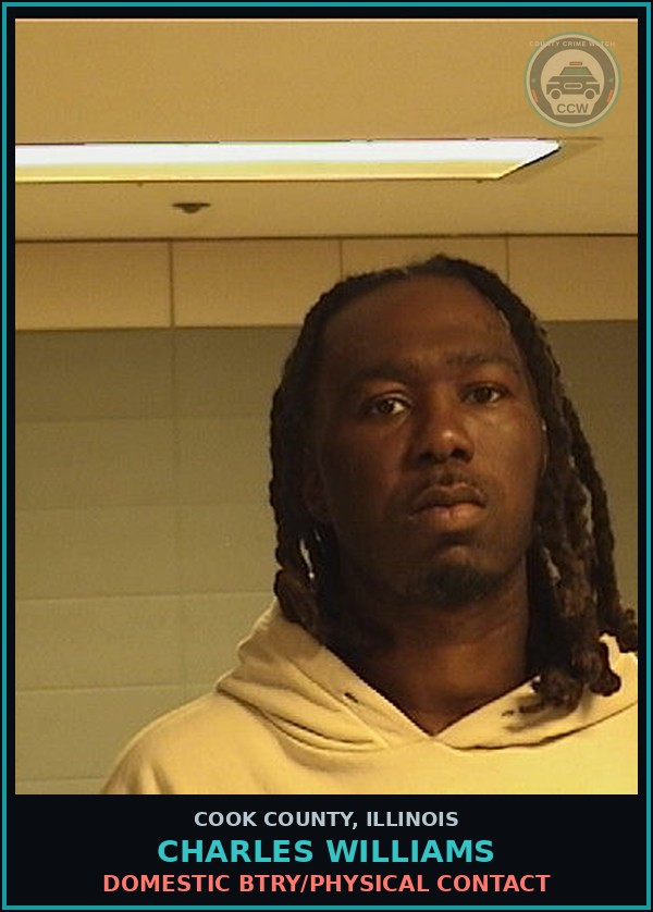 Booking mugshot of Charles Williams in Cook County