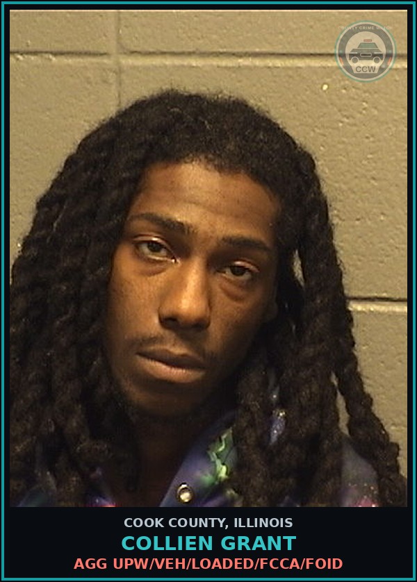 Booking mugshot of COLLIEN GRANT in Cook County