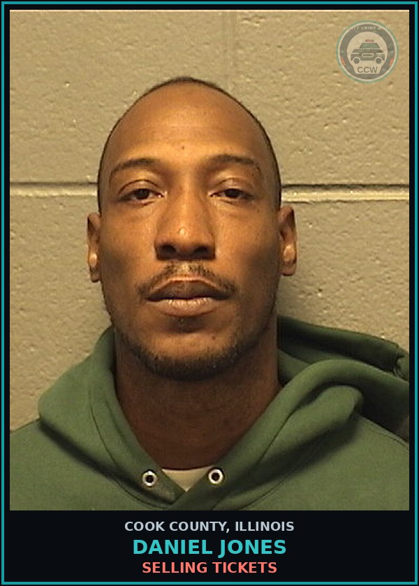 Booking mugshot of Daniel Jones in Cook County