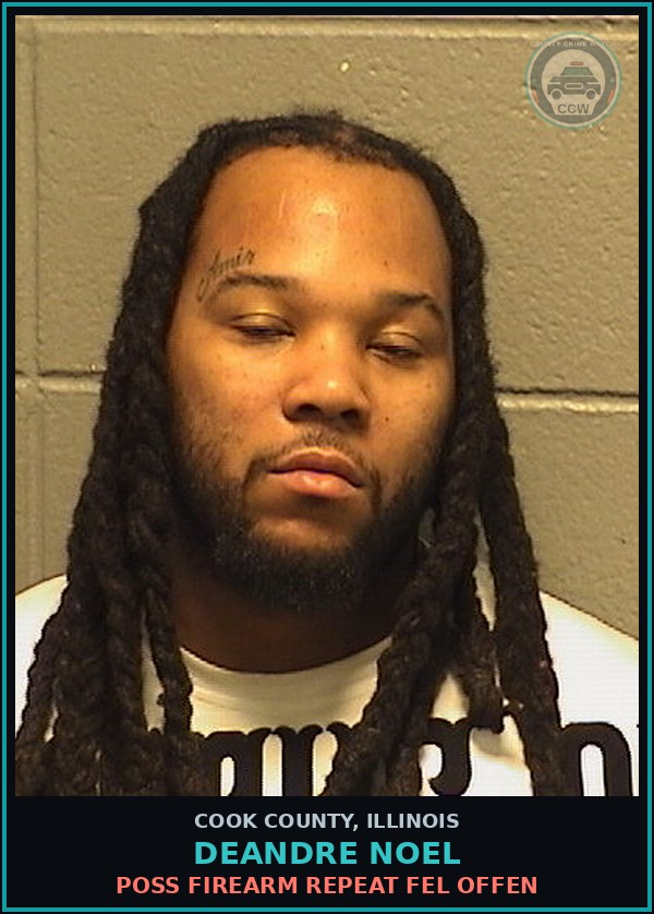 Booking mugshot of Deandre Noel in Cook County