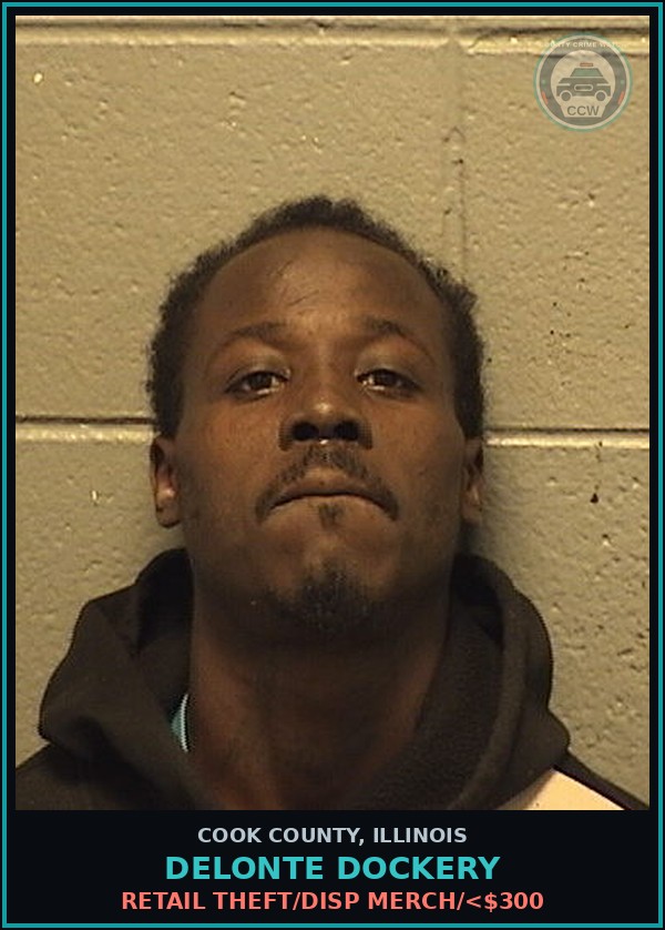 Booking mugshot of Delonte Dockery in Cook County
