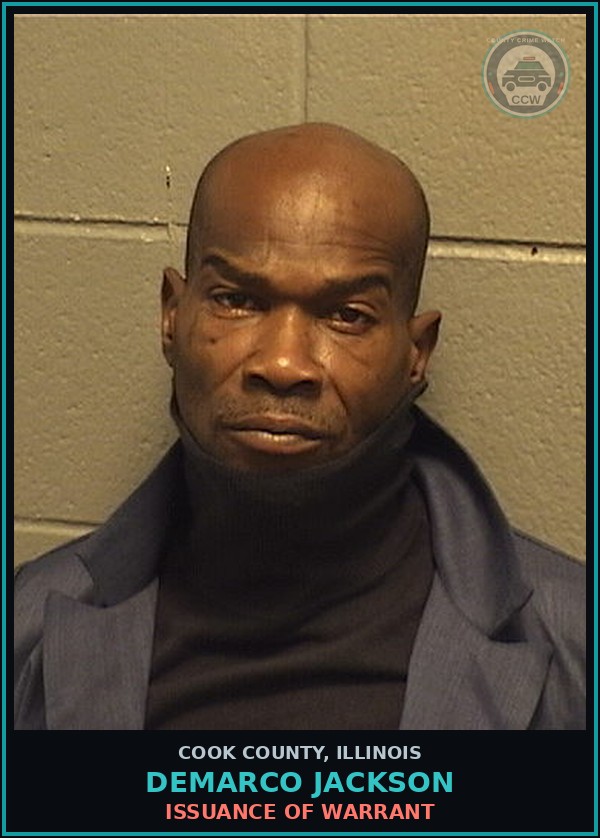Booking mugshot of Demarco Jackson in Cook County