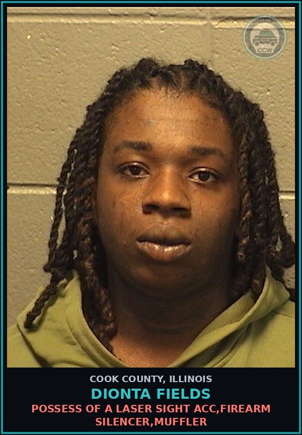 Booking mugshot of Dionta Fields in Cook County
