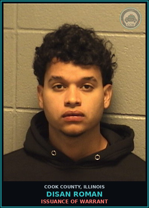 Booking mugshot of DISAN ROMAN in Cook County