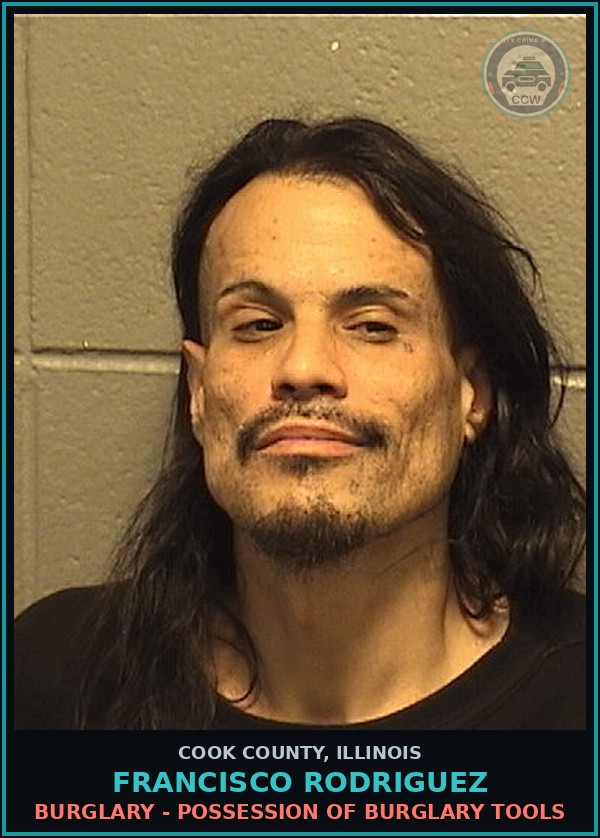 Booking mugshot of Francisco Rodriguez in Cook County